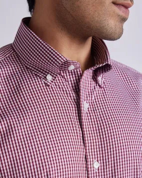 Luthai Checked Shirt - Maroon