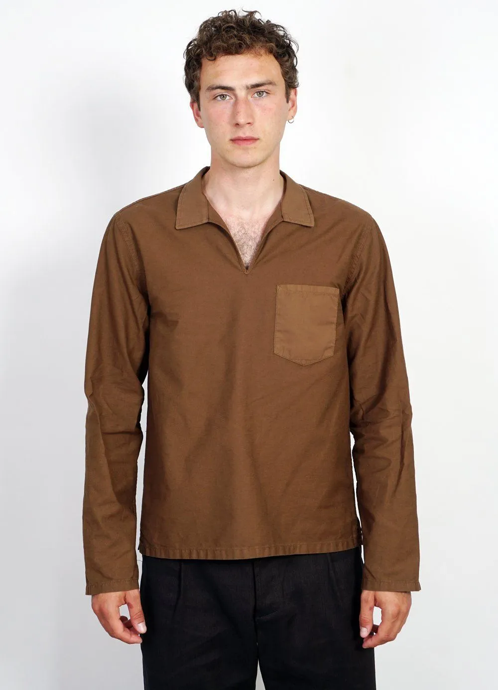 MARIUS | Casual Pull On Shirt | Nut