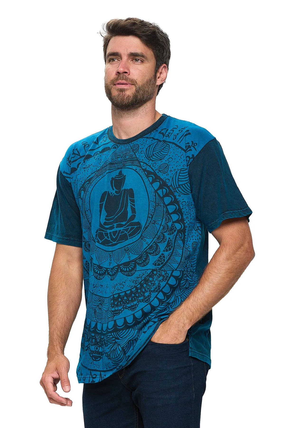 Men's T Shirt Buddha Meditation