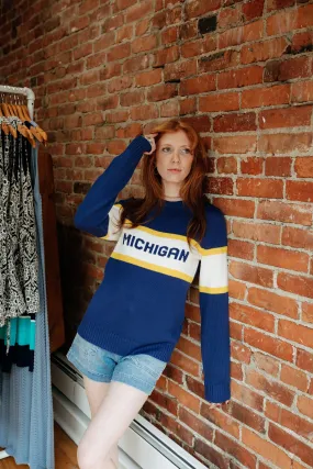 Michigan Stripes Sweater