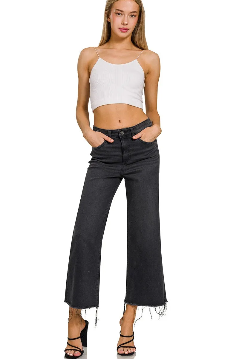 Morgan Cropped Wide Leg Jean