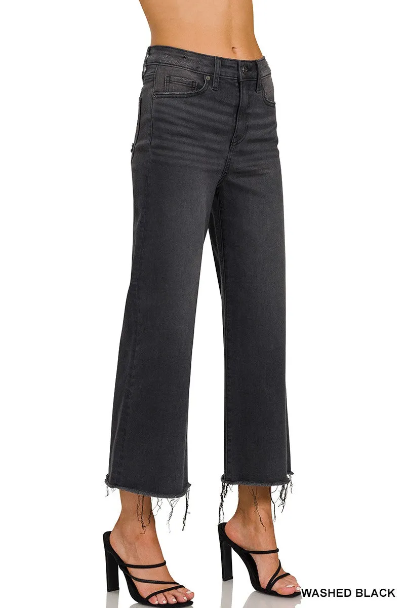 Morgan Cropped Wide Leg Jean