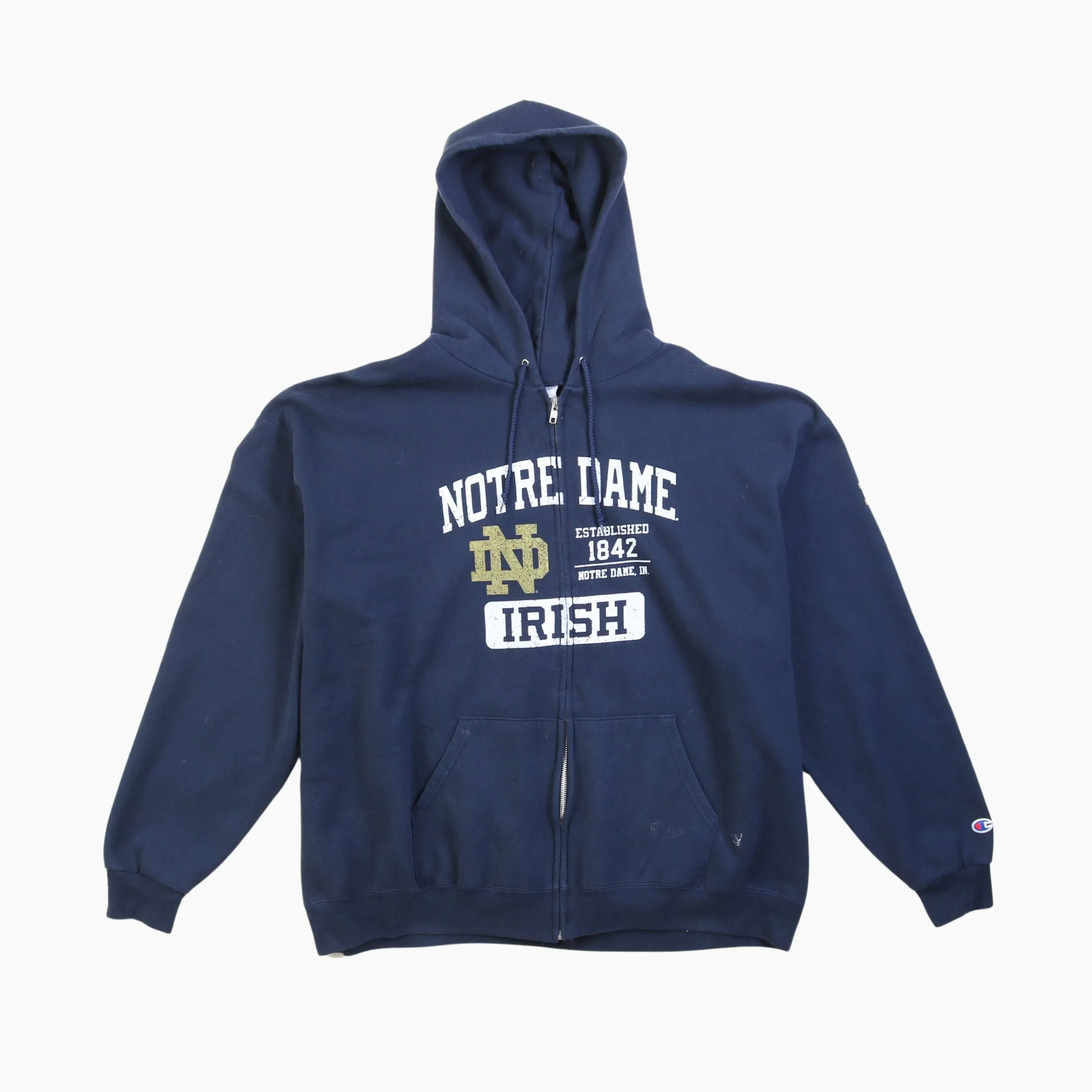 'NOTRE DAME' Champion Hooded Sweatshirt