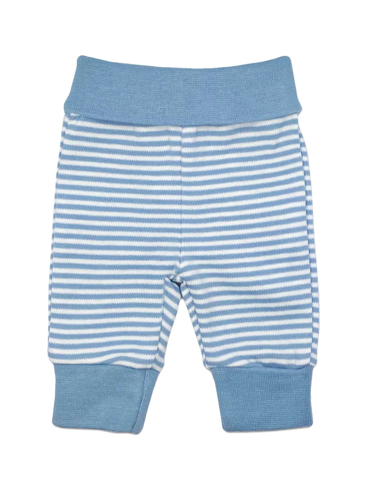 Organic Cotton Blue Thin Stripe Trousers