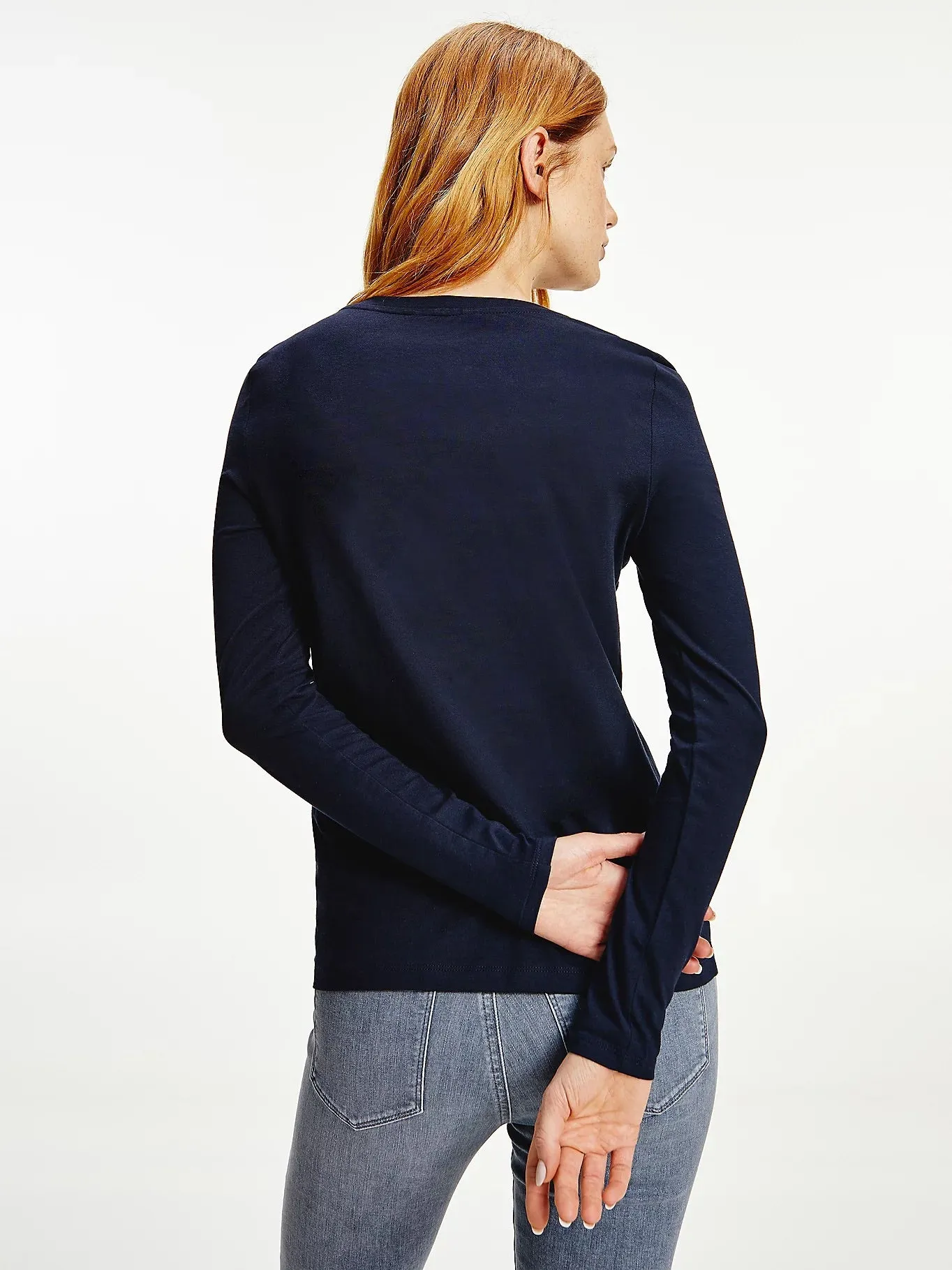 Organic Cotton Long Sleeve T-shirt - Navy