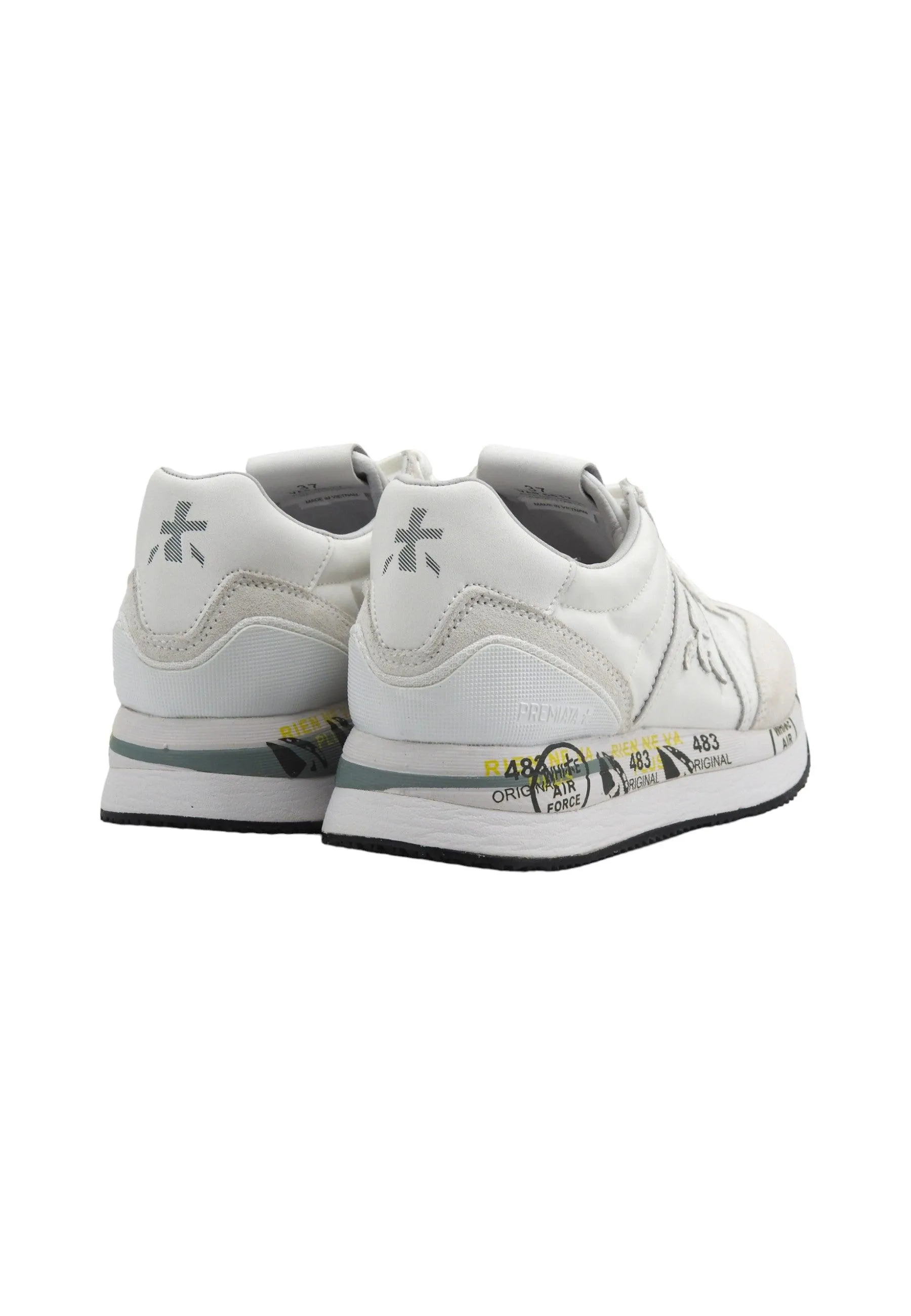 PREMIATA Sneaker Donna White Grey CONNY-5617