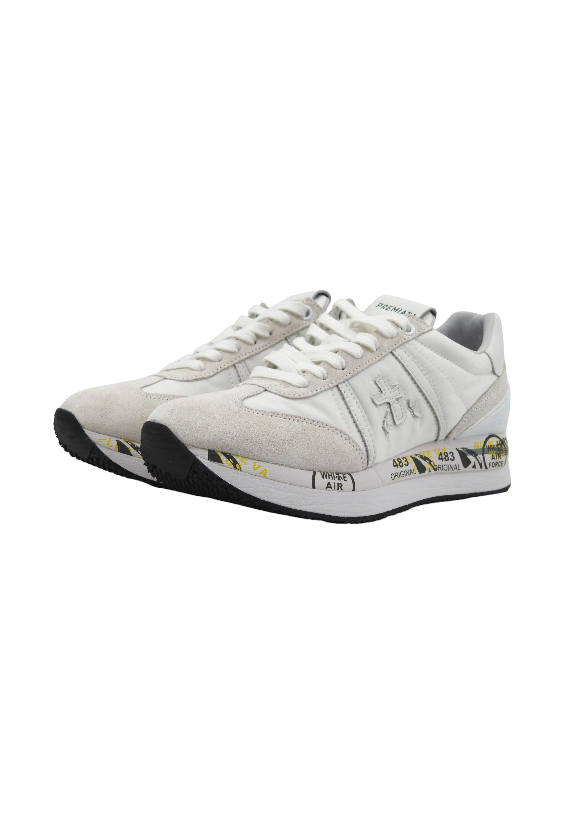 PREMIATA Sneaker Donna White Grey CONNY-5617