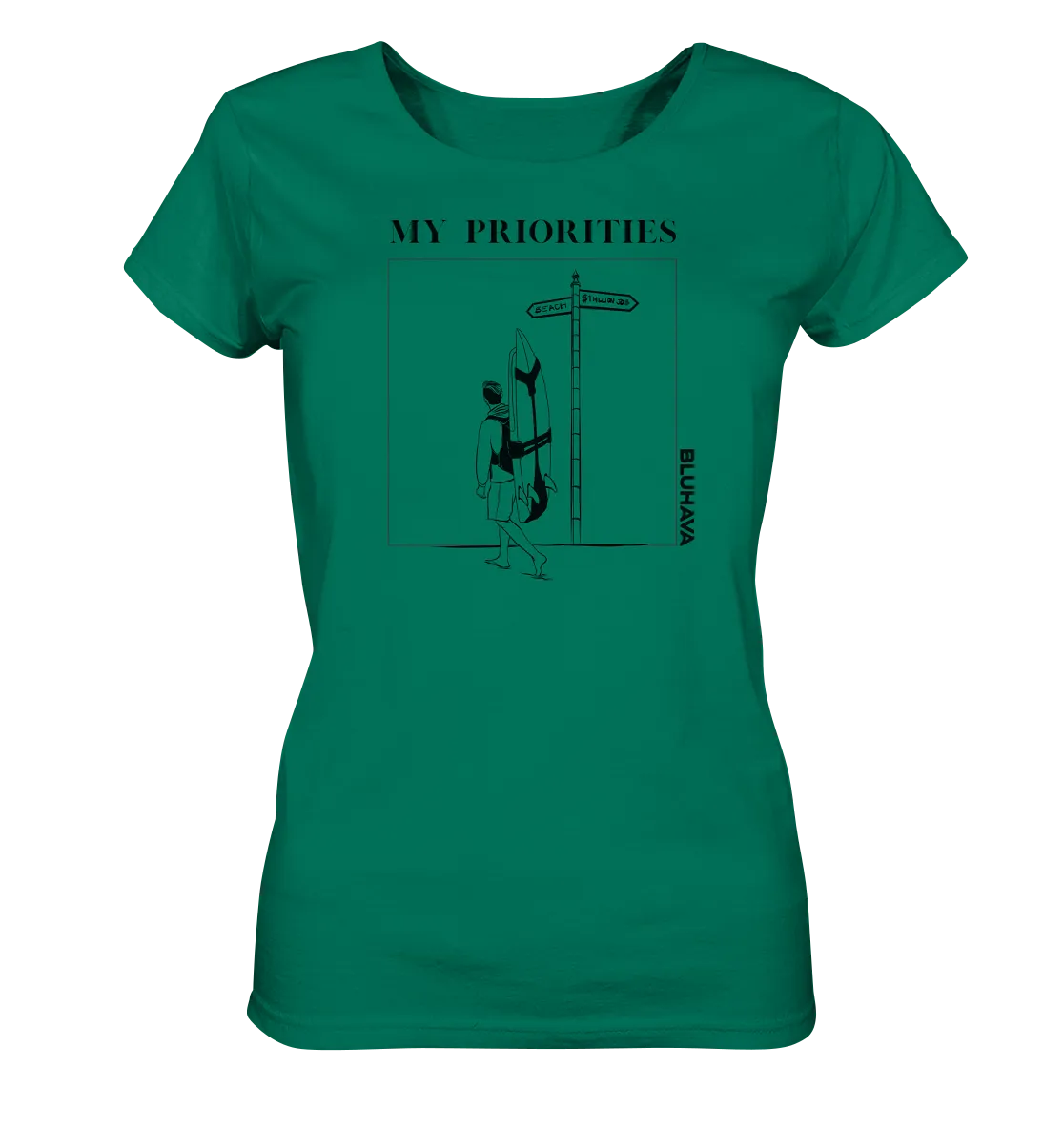 "Beach Priorities" - Damen Premium Organic Shirt