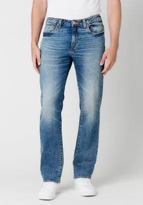 Relaxed Straight Driven Men's Jeans in Worked Over Wash - BM22804