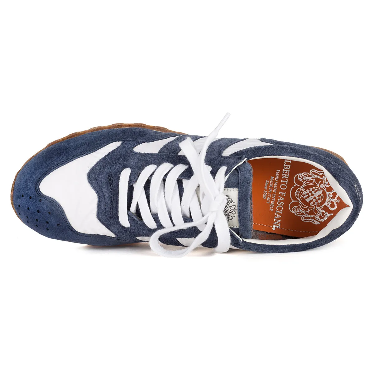 SPORT 6500<br> White & blue sneakers