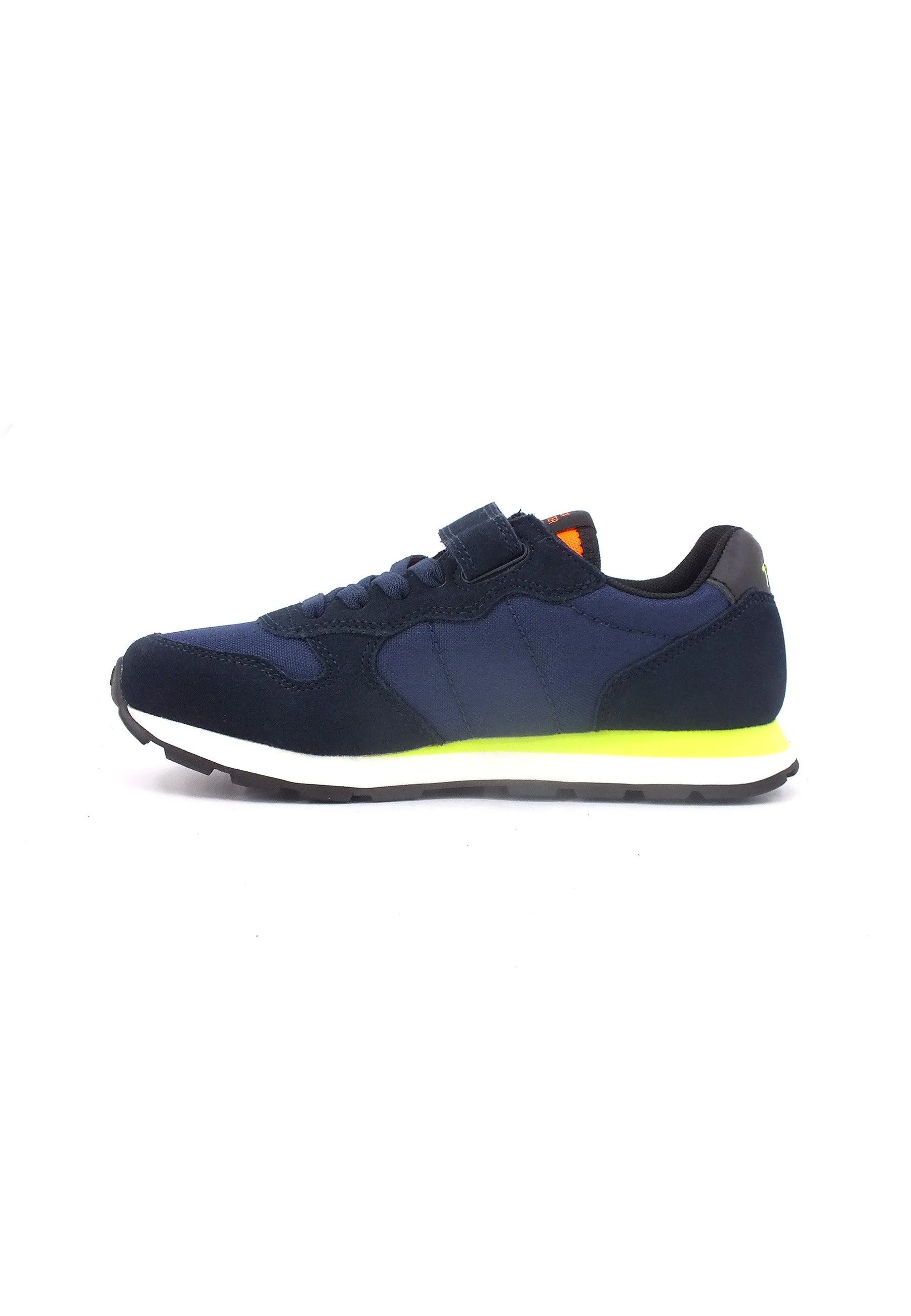 SUN68 Boy's Tom Fluo Sneaker Bimbo Navy Blue Z43302K