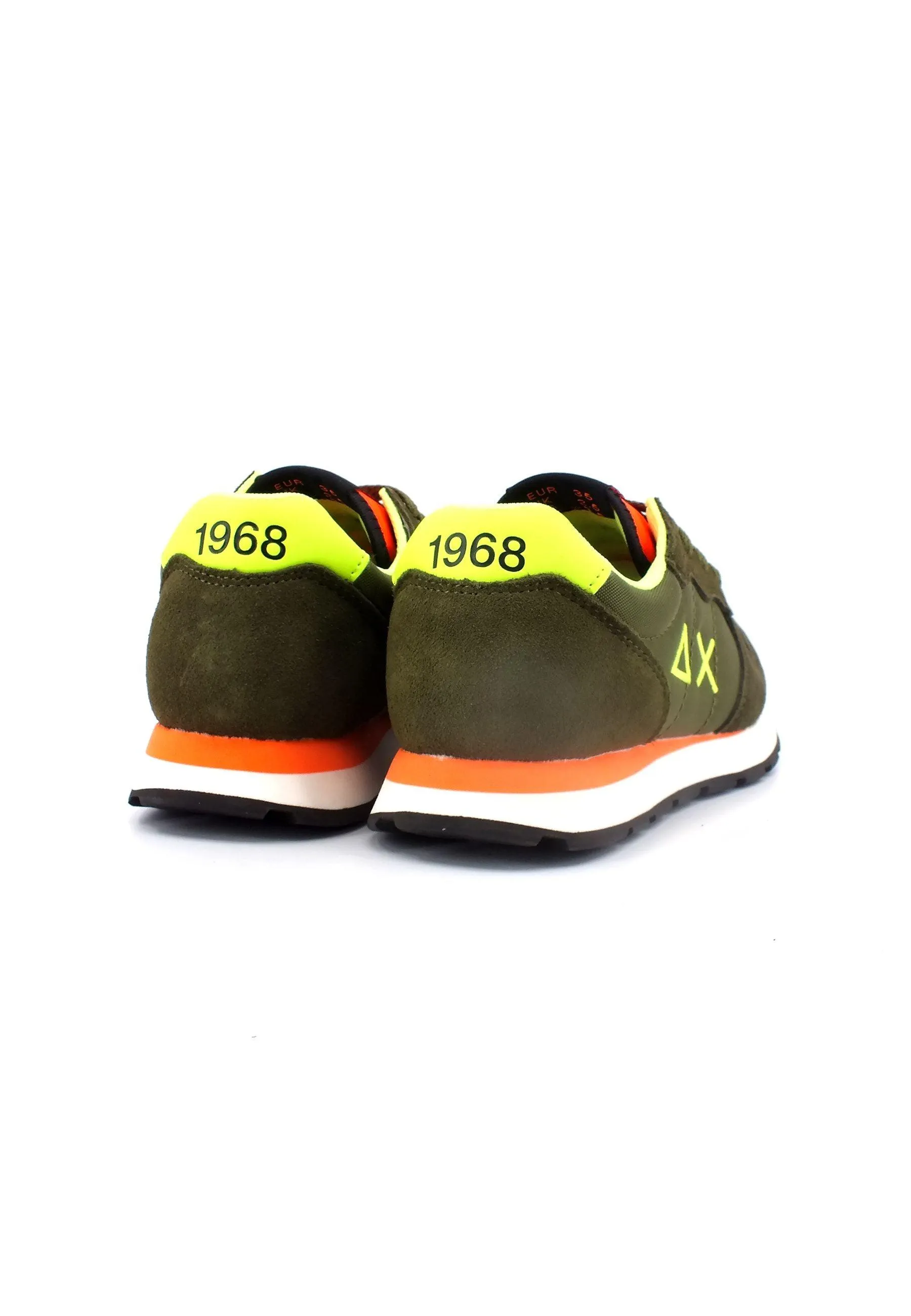 SUN68 Tom Fluo Sneaker Bambino Verde Militare Z33302T