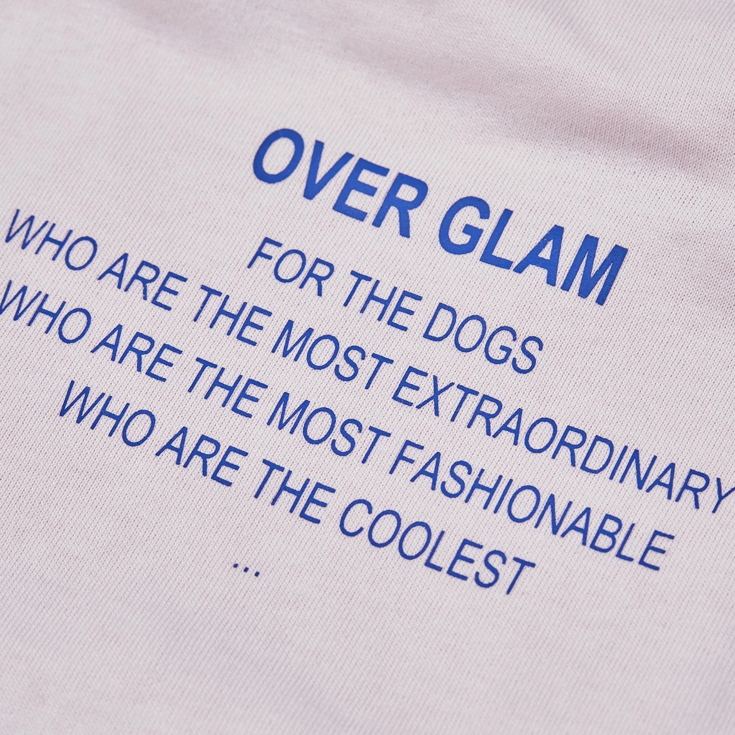 T-Shirt with Blue Text (Pink)