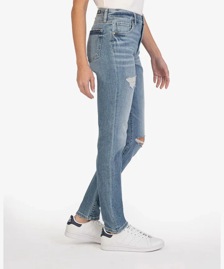 The Chrissie High Rise Slim Straight Jeans - Classic