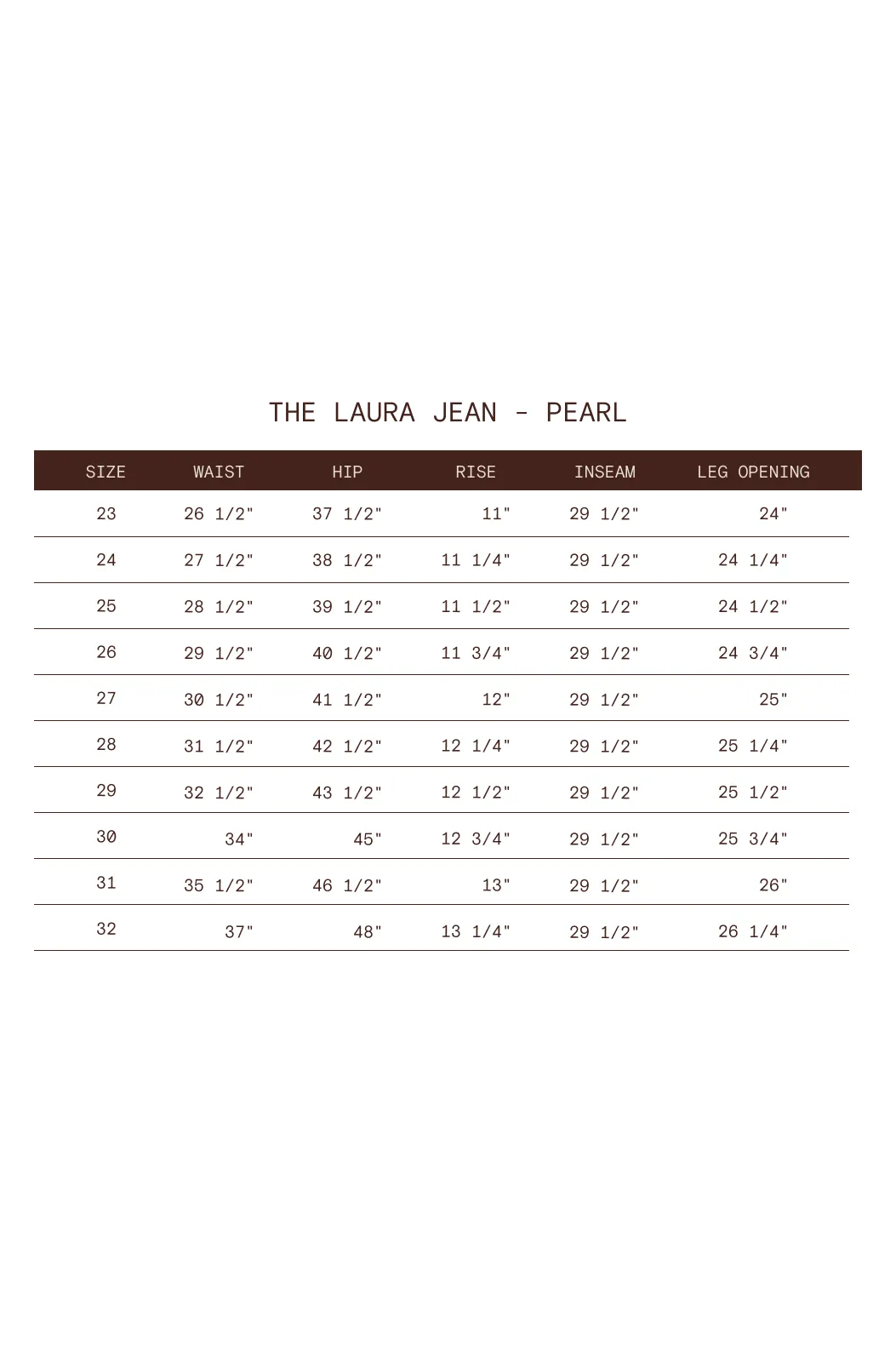 The Laura Jean - Pearl