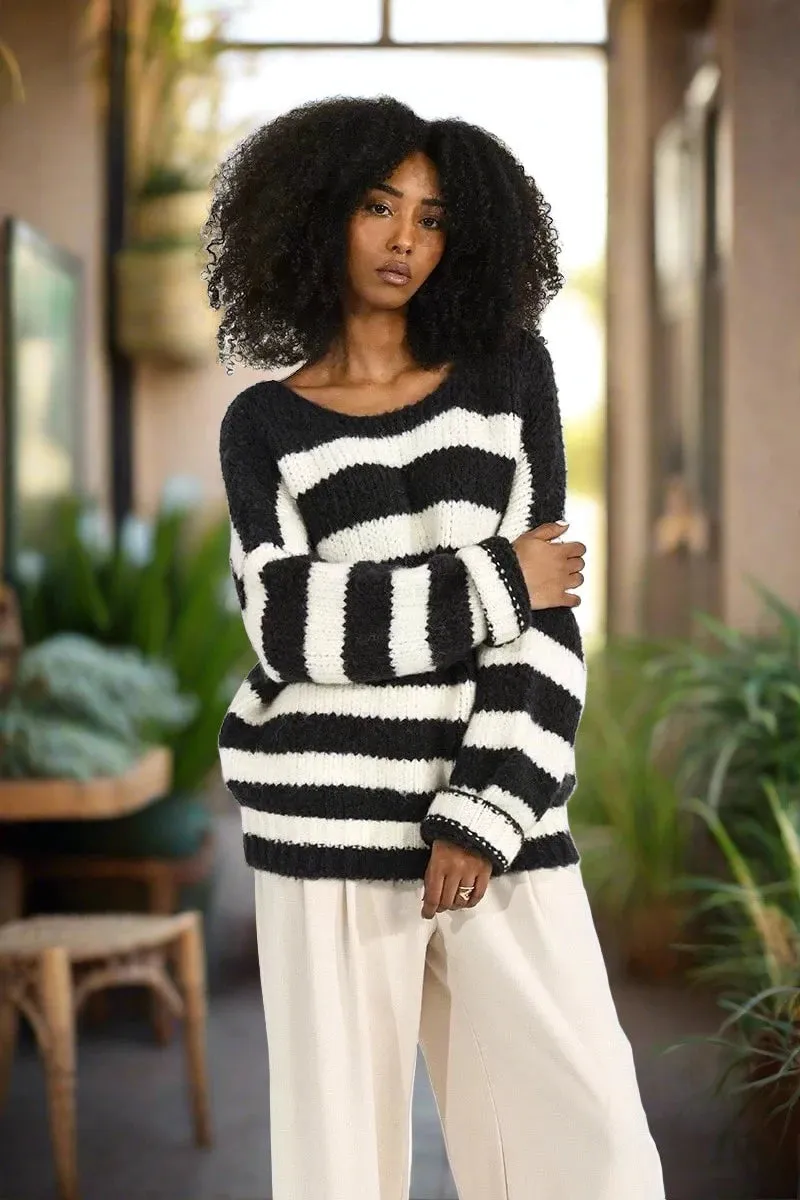 Timeless Stripe Knit Sweater