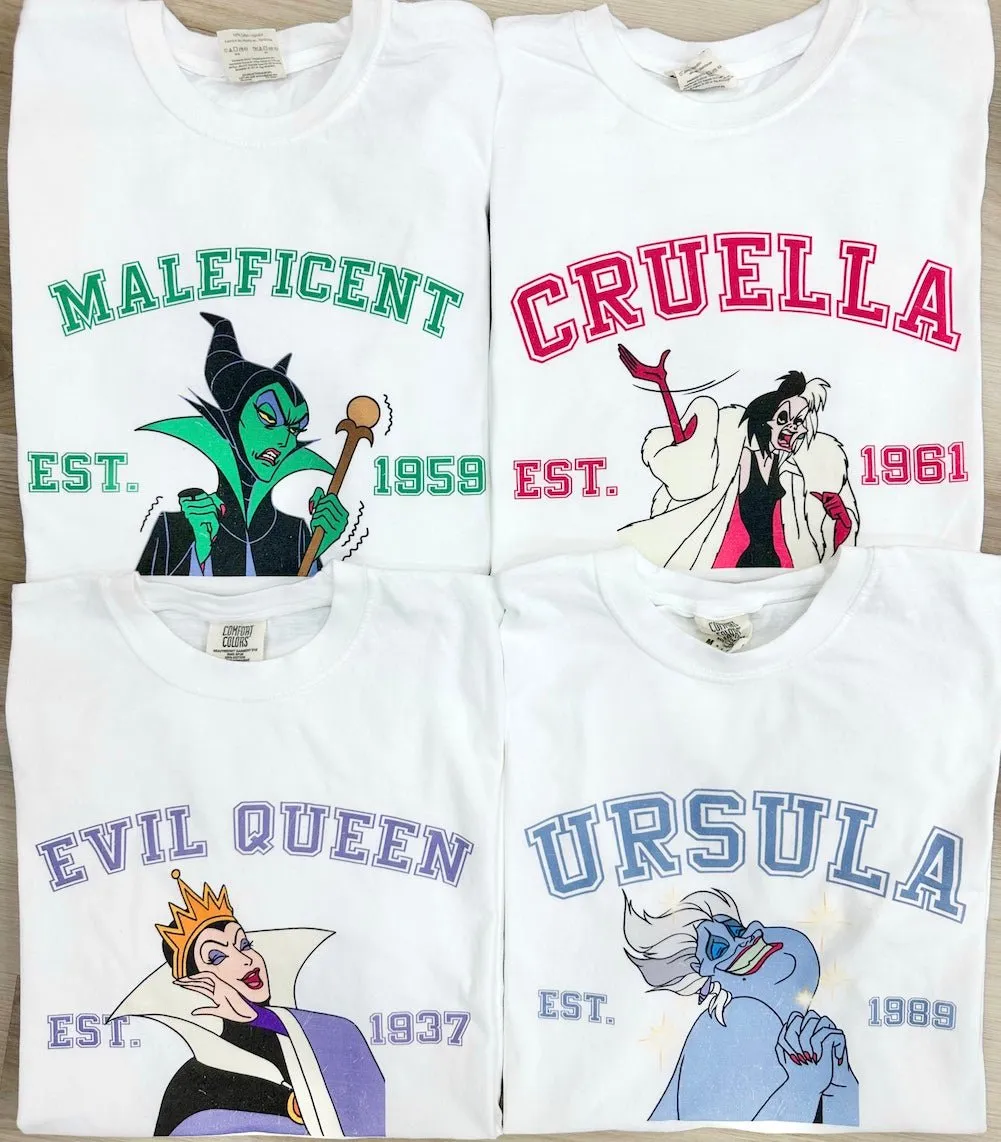 'Villains Varsity' T-Shirt