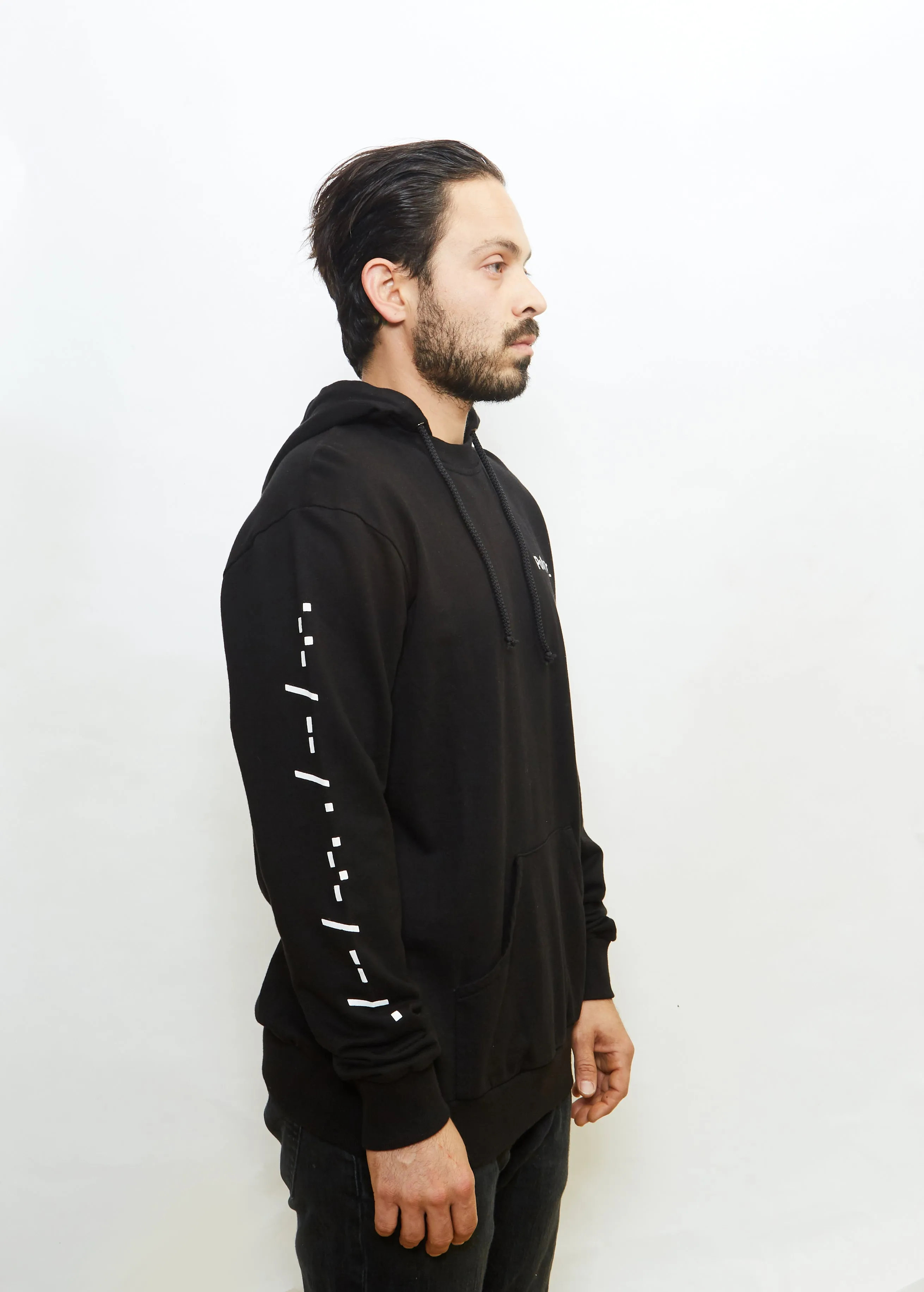 Word Mark Hoodie Black